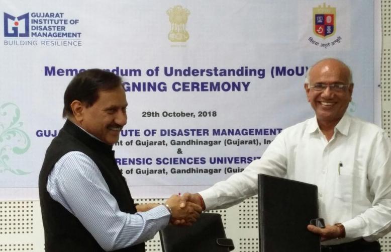 MoU Formalised Between GIDM And Gujarat Forensic Sciences University